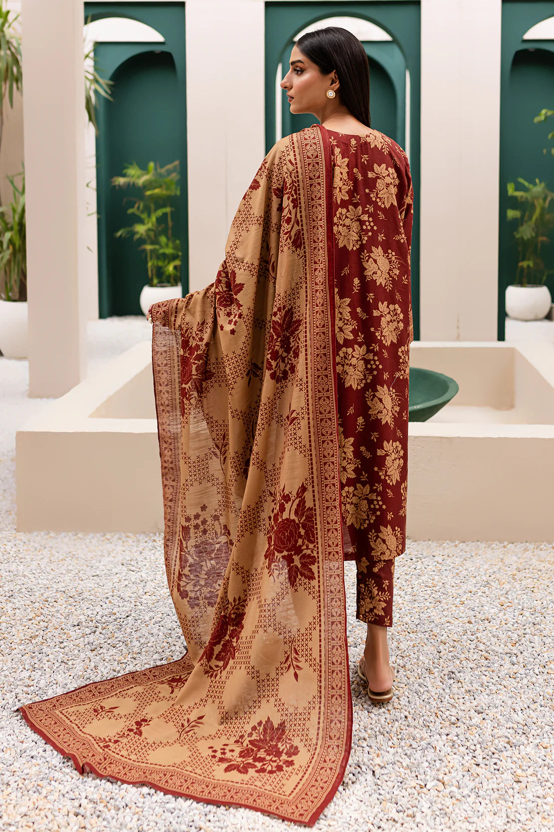 3 PIECE - PREMIUM PRINTED KHADDAR - 9316