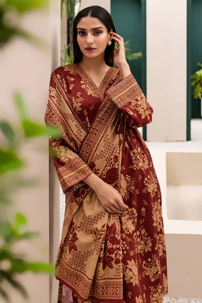 3 PIECE - PREMIUM PRINTED KHADDAR - 9316