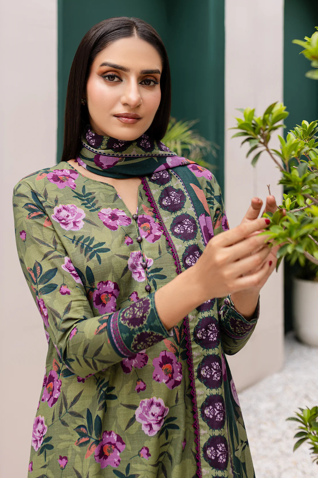 3 PIECE - PREMIUM PRINTED KHADDAR - 9317