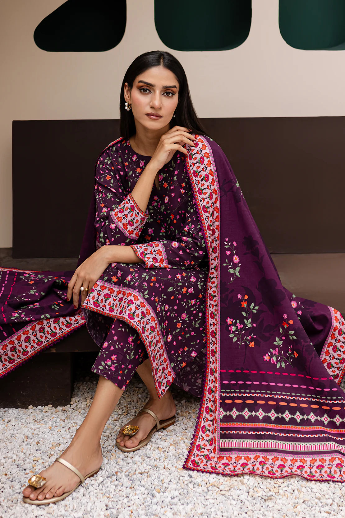 3 PIECE - PREMIUM PRINTED KHADDAR - 9319