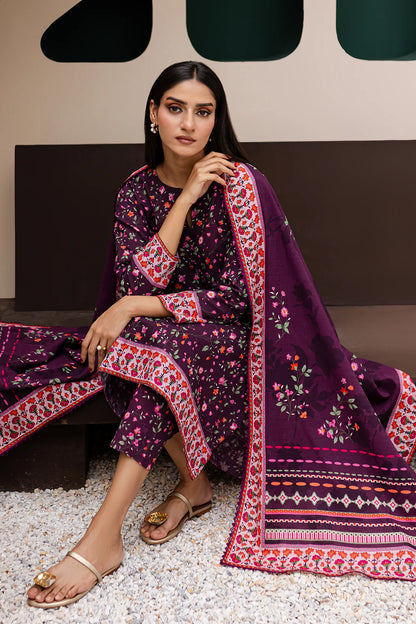 3 PIECE - PREMIUM PRINTED KHADDAR - 9319