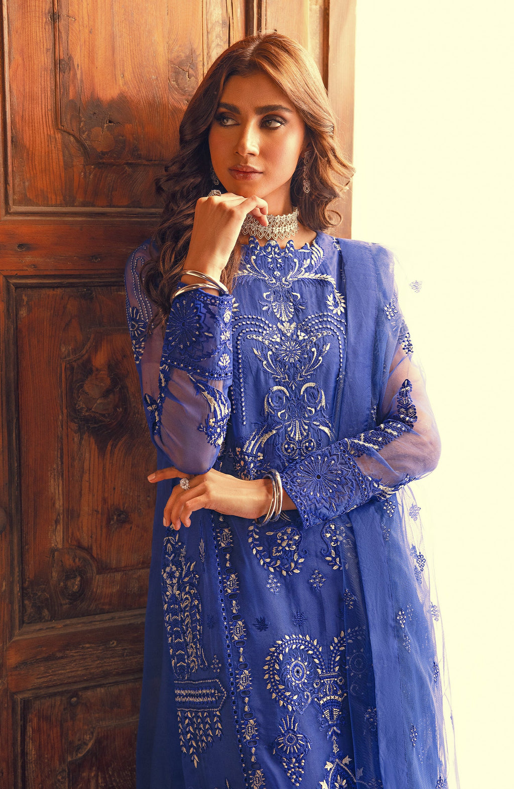 MARYAM N MARIA | Khoobsurat luxury formal | Nautical blue (MS23-548)