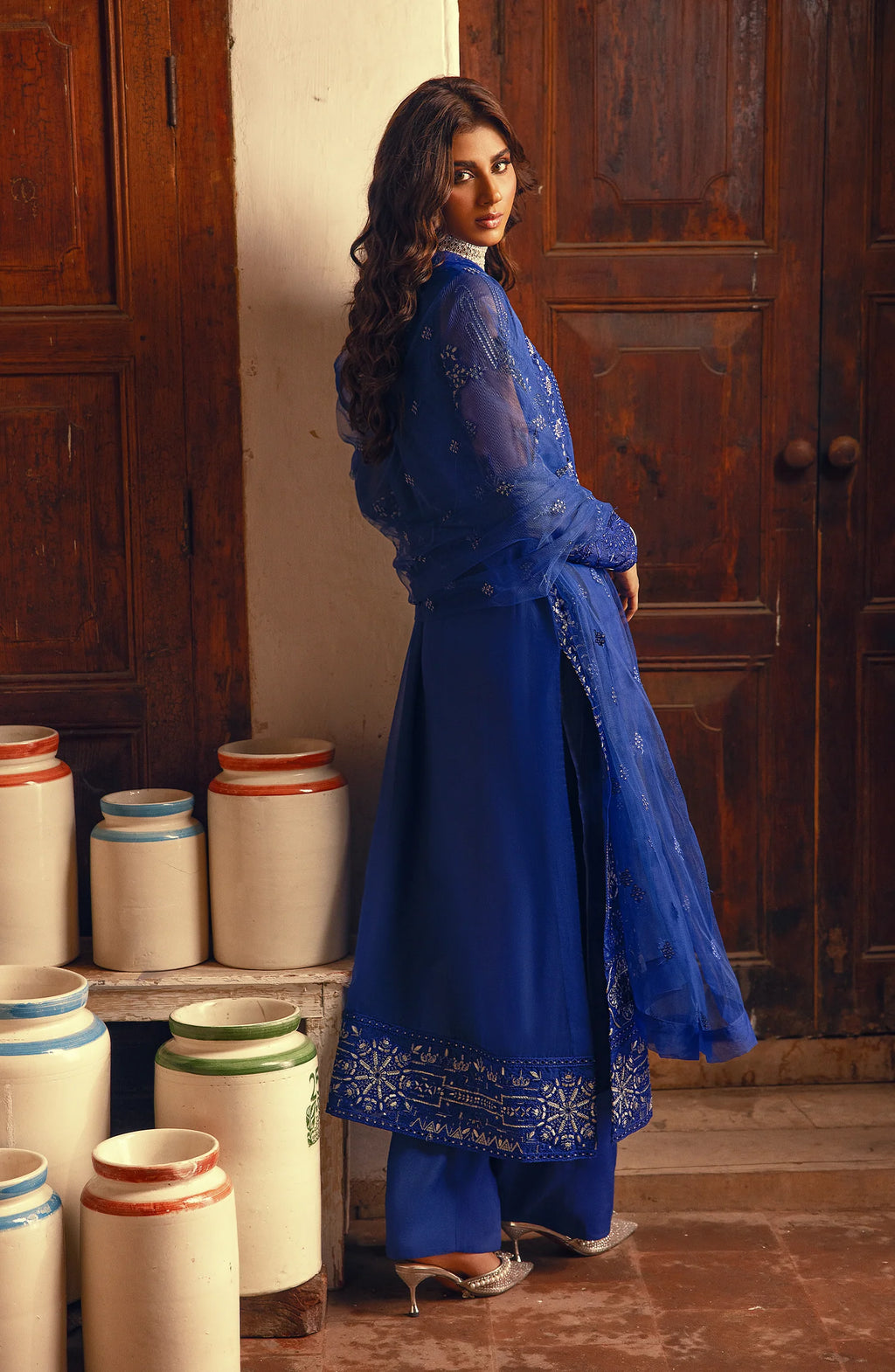 MARYAM N MARIA | Khoobsurat luxury formal | Nautical blue (MS23-548)