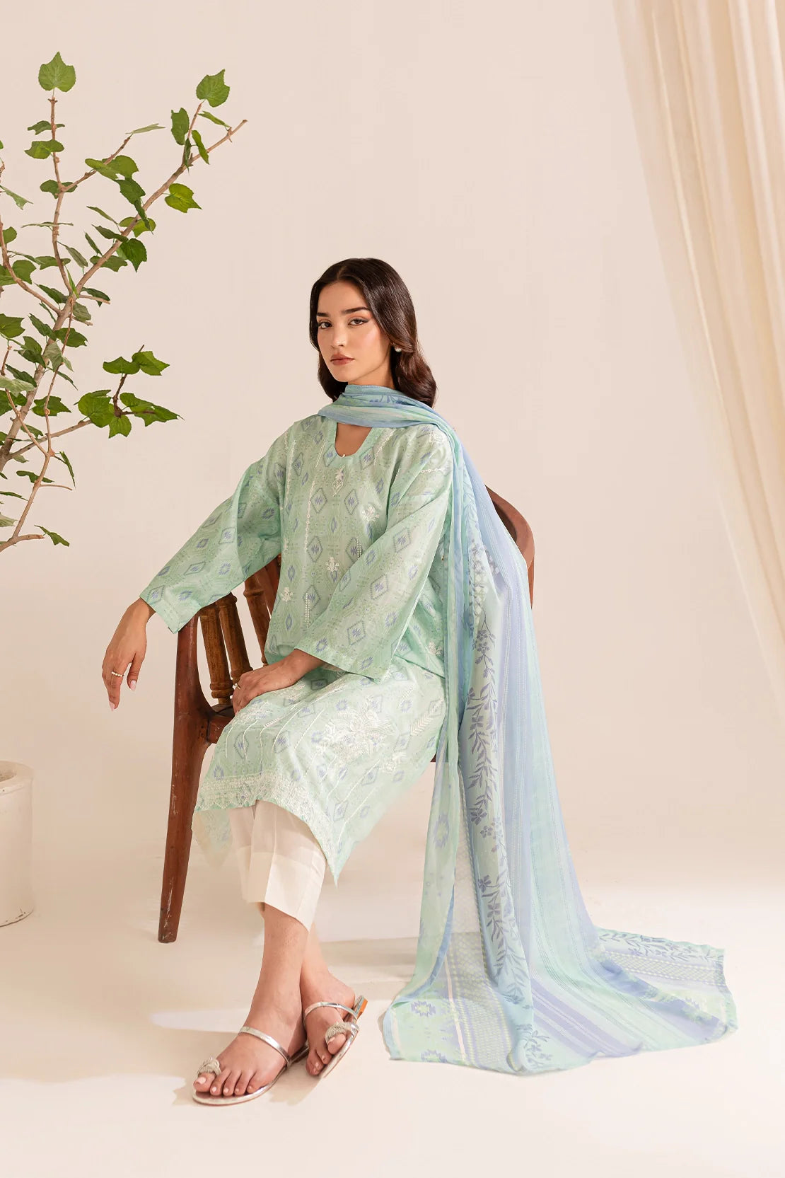 Rashid Textile | Bayri Embroidered Lawn | 9071