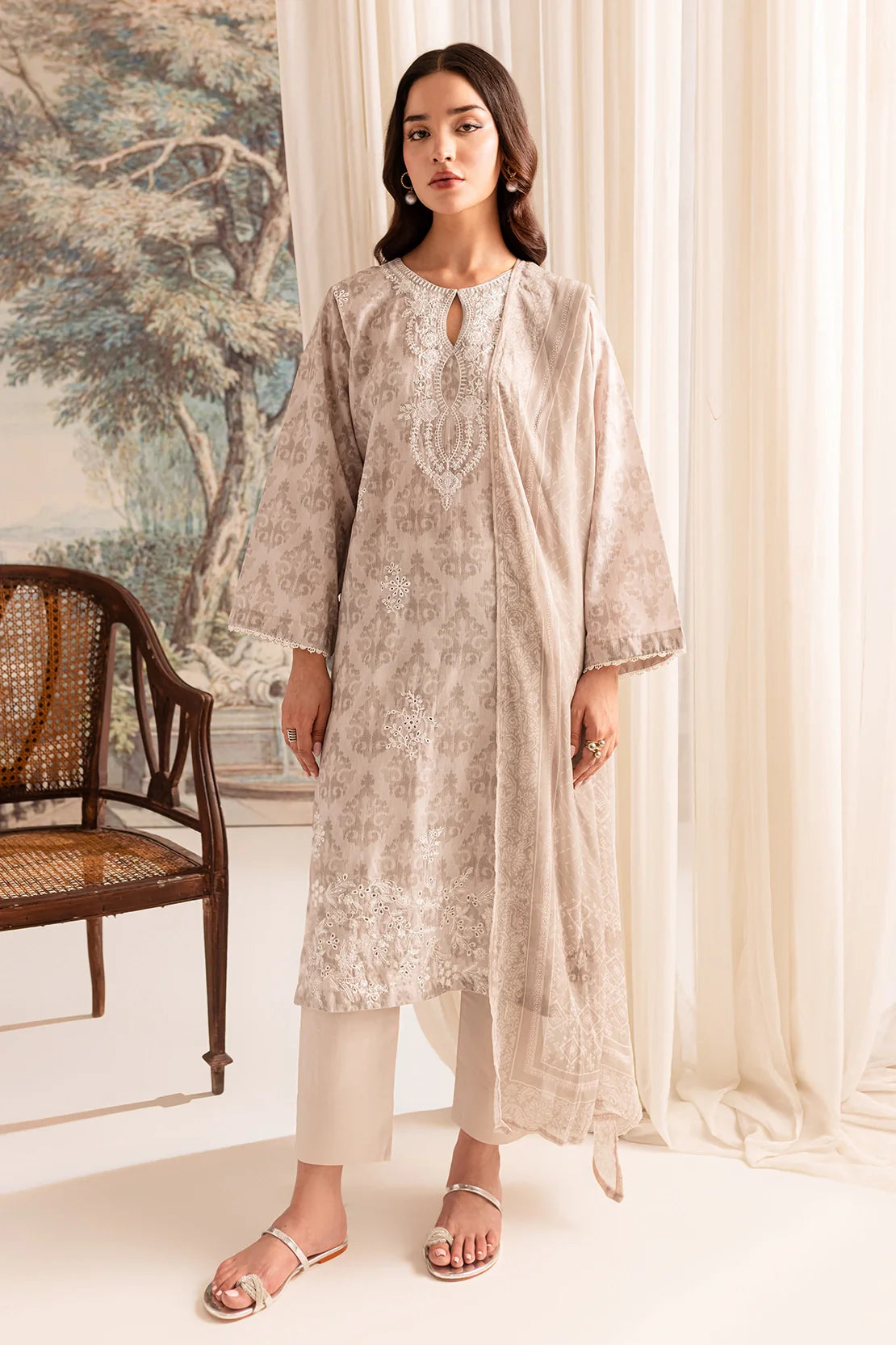 Rashid Textile | Bayri Embroidered Lawn | 9072
