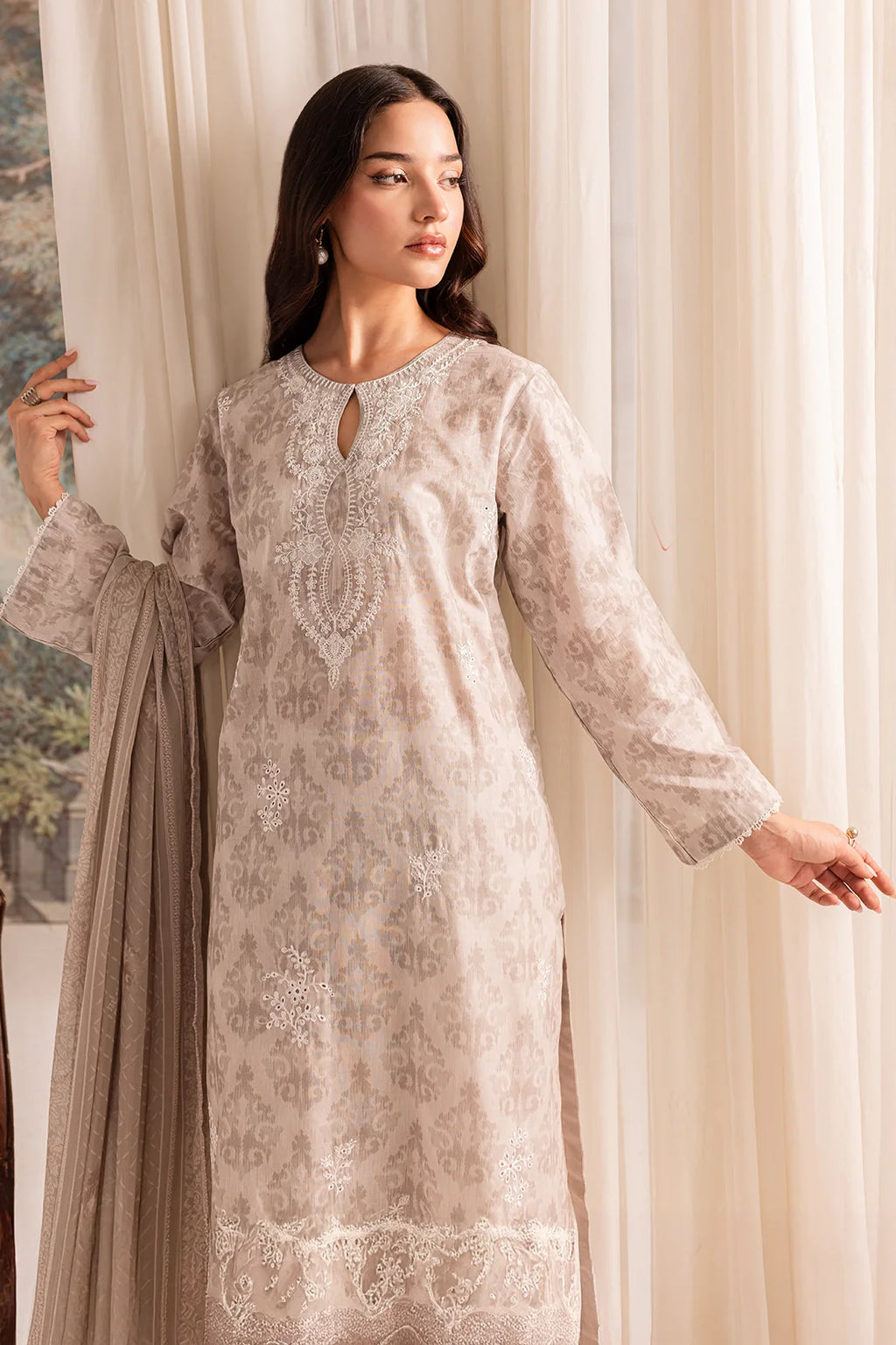 Rashid Textile | Bayri Embroidered Lawn | 9072
