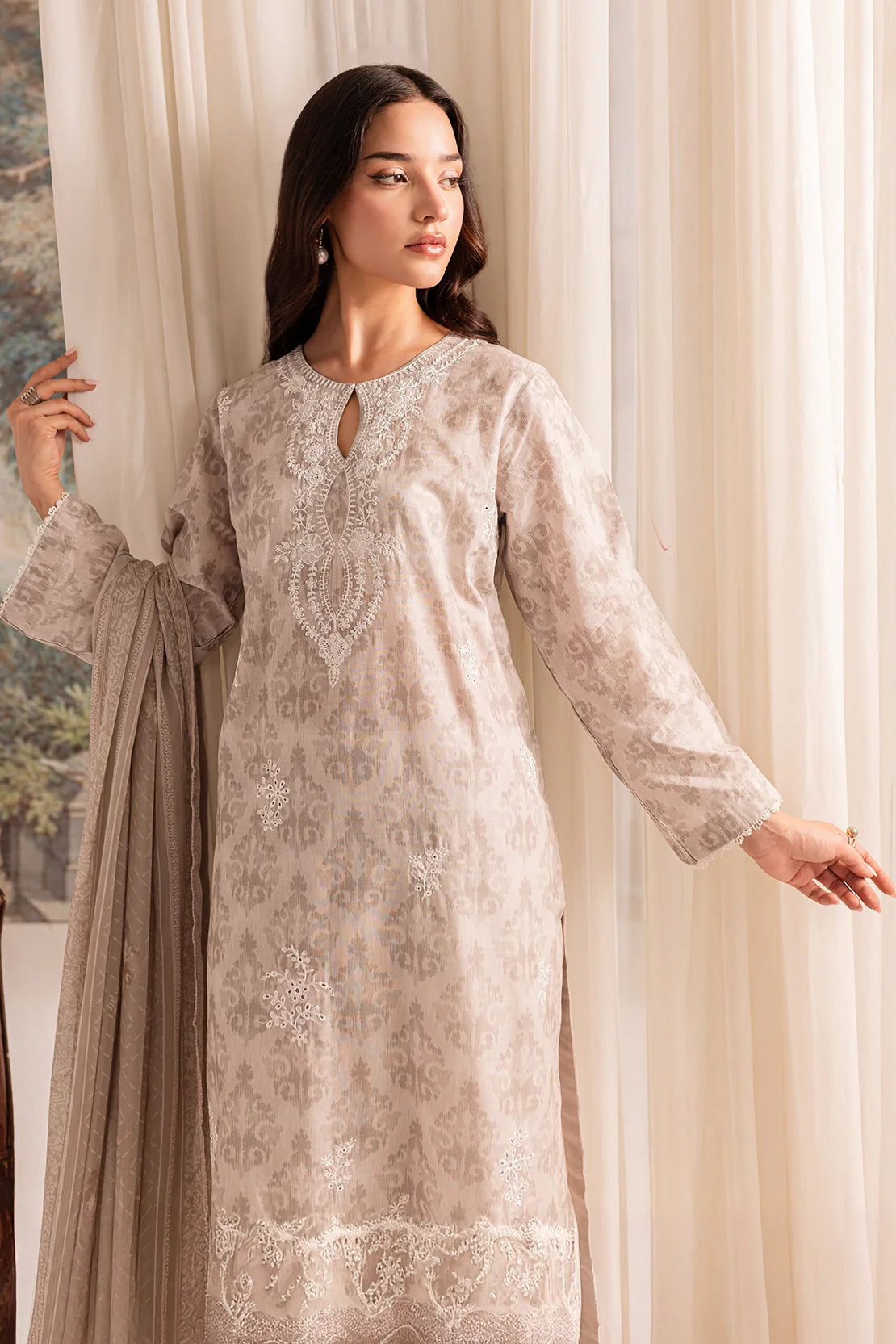 Rashid Textile | Bayri Embroidered Lawn | 9072