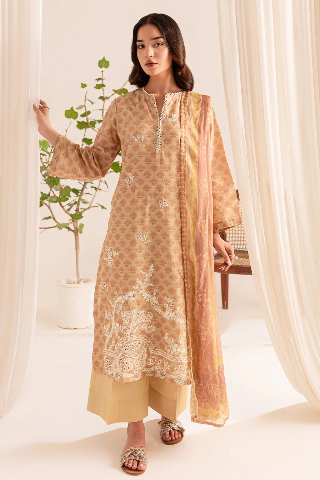 Rashid Textile | Bayri Embroidered Lawn | 9073