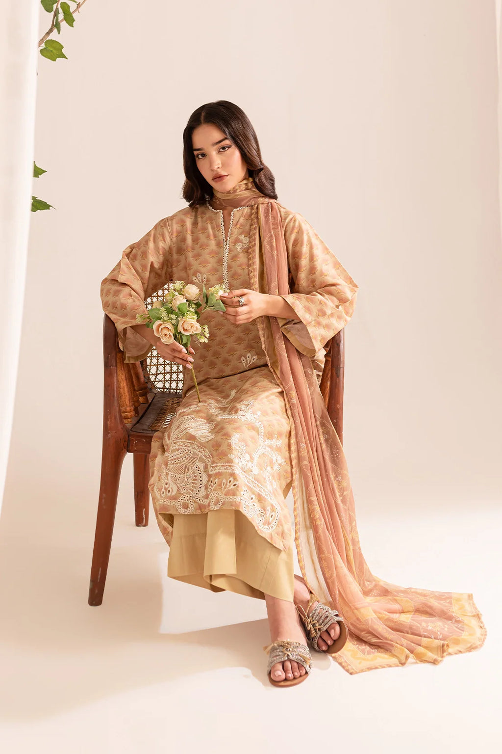 Rashid Textile | Bayri Embroidered Lawn | 9073
