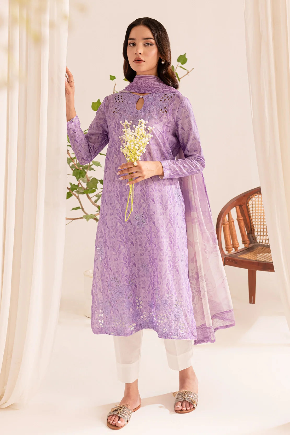 Rashid Textile | Bayri Embroidered Lawn | 9074
