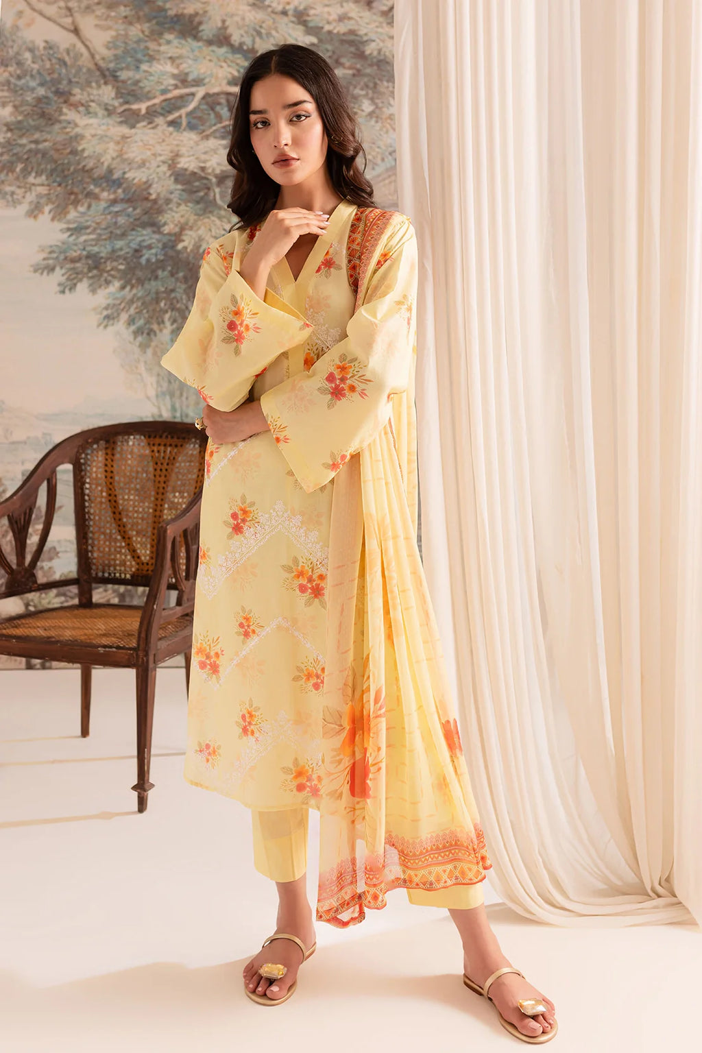 Rashid Textile | Bayri Embroidered Lawn | 9076