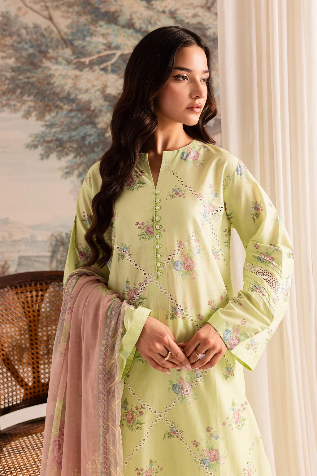 Rashid Textile | Bayri Embroidered Lawn | 9077
