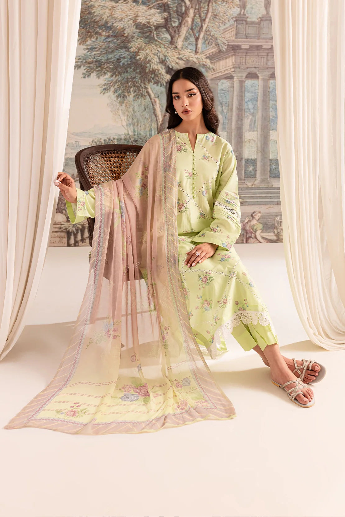Rashid Textile | Bayri Embroidered Lawn | 9077