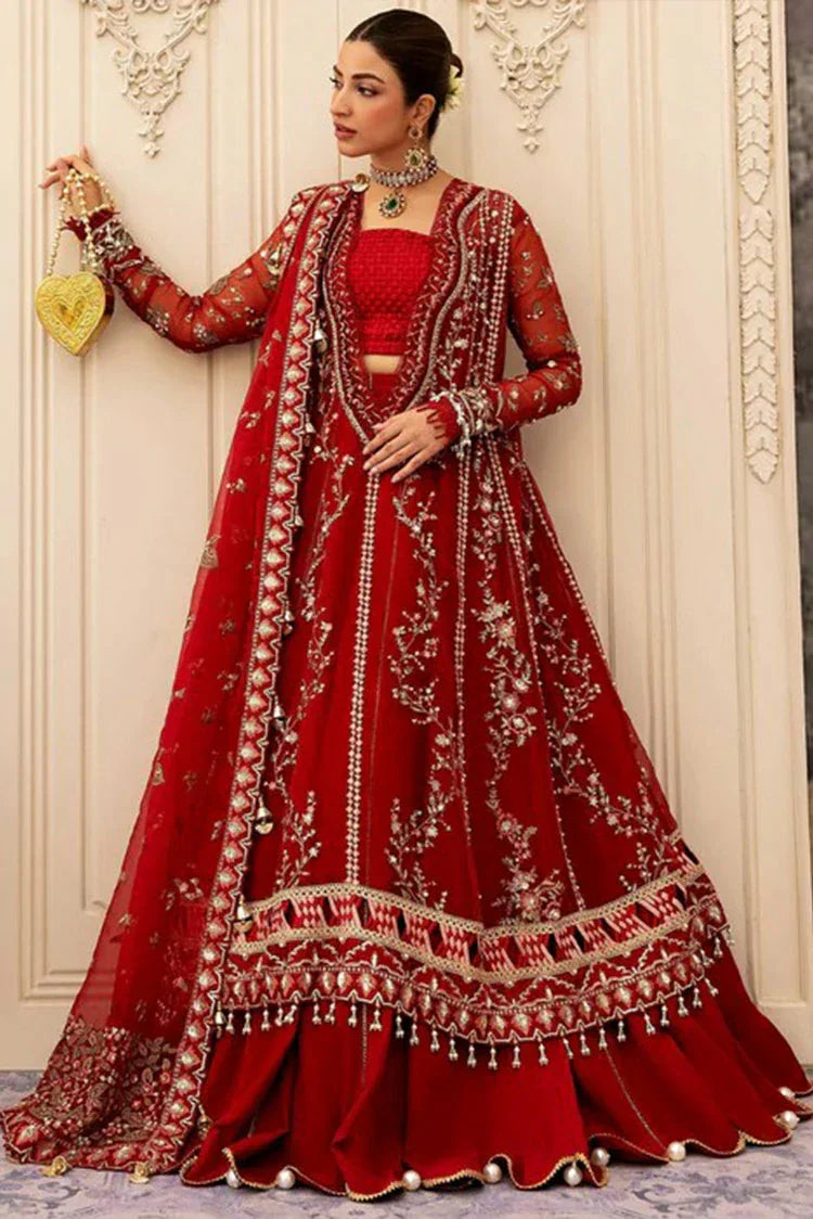Sadaf Fawad Khan | Siraa Festive Luxe Collection | 02 Scarlet