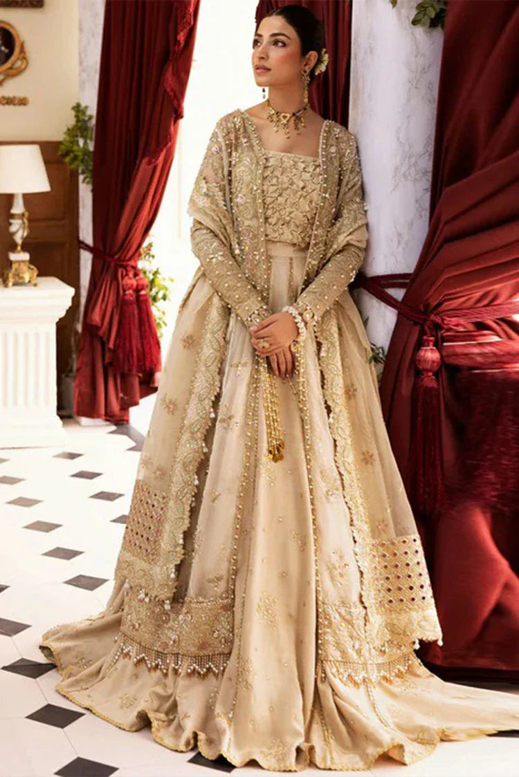 Sadaf Fawad Khan | Siraa Festive Luxe Collection | 05 Ivory Celeste