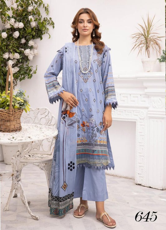 Shaista | Embroidered Lawn | Heer