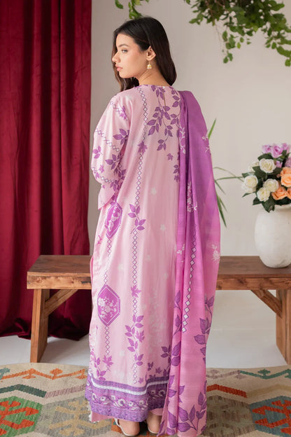 3 Piece - Embroidered Lawn - 8676