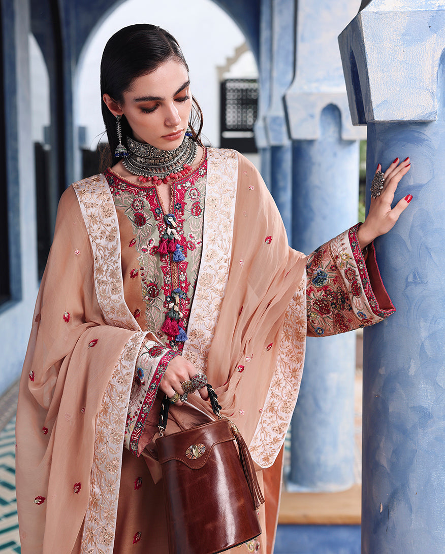 Mushq | Hemline Nuvera Raw Silk Formal | Belladona Royale