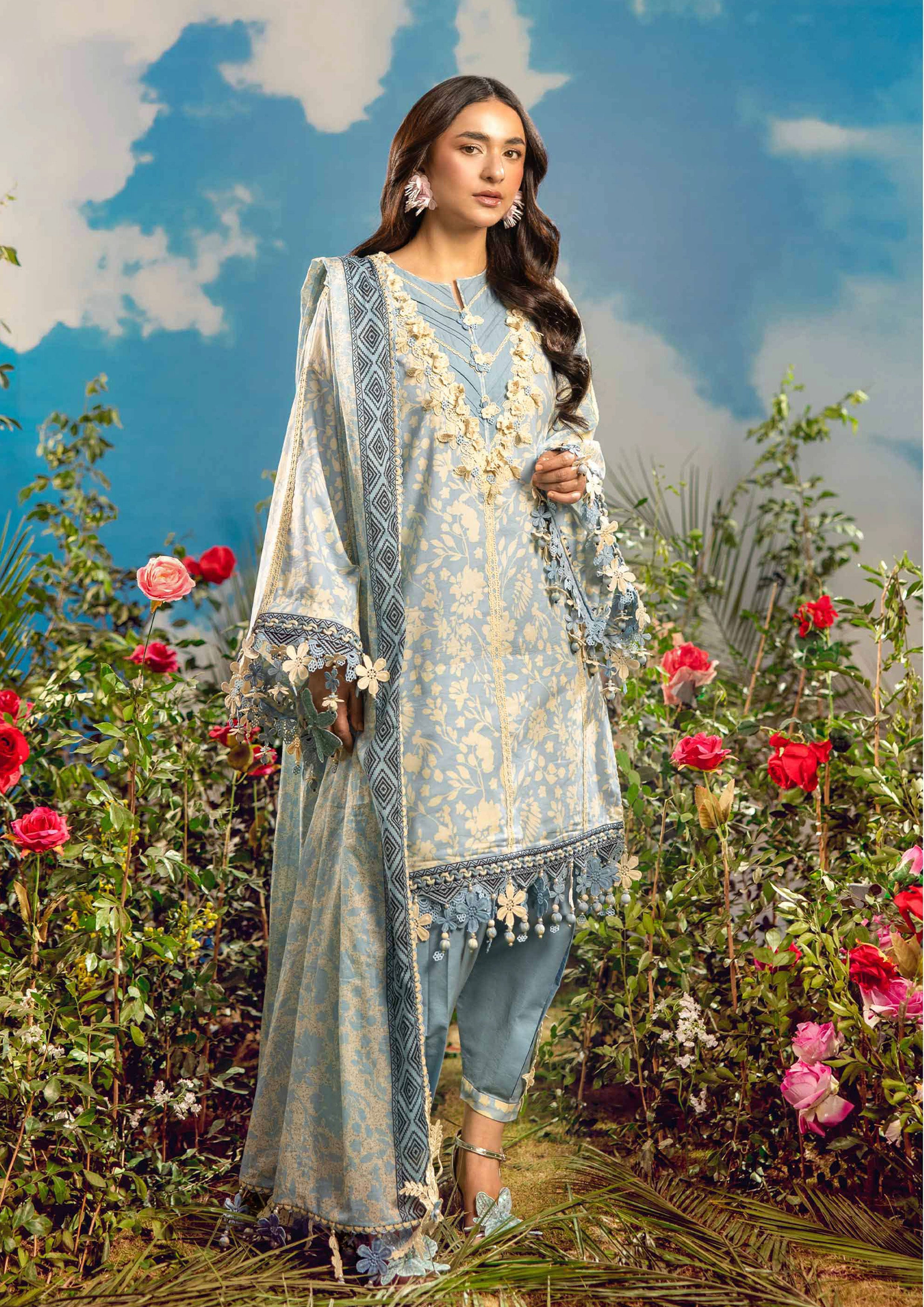 Bonanza Satrangi | Floral Splendor | D10