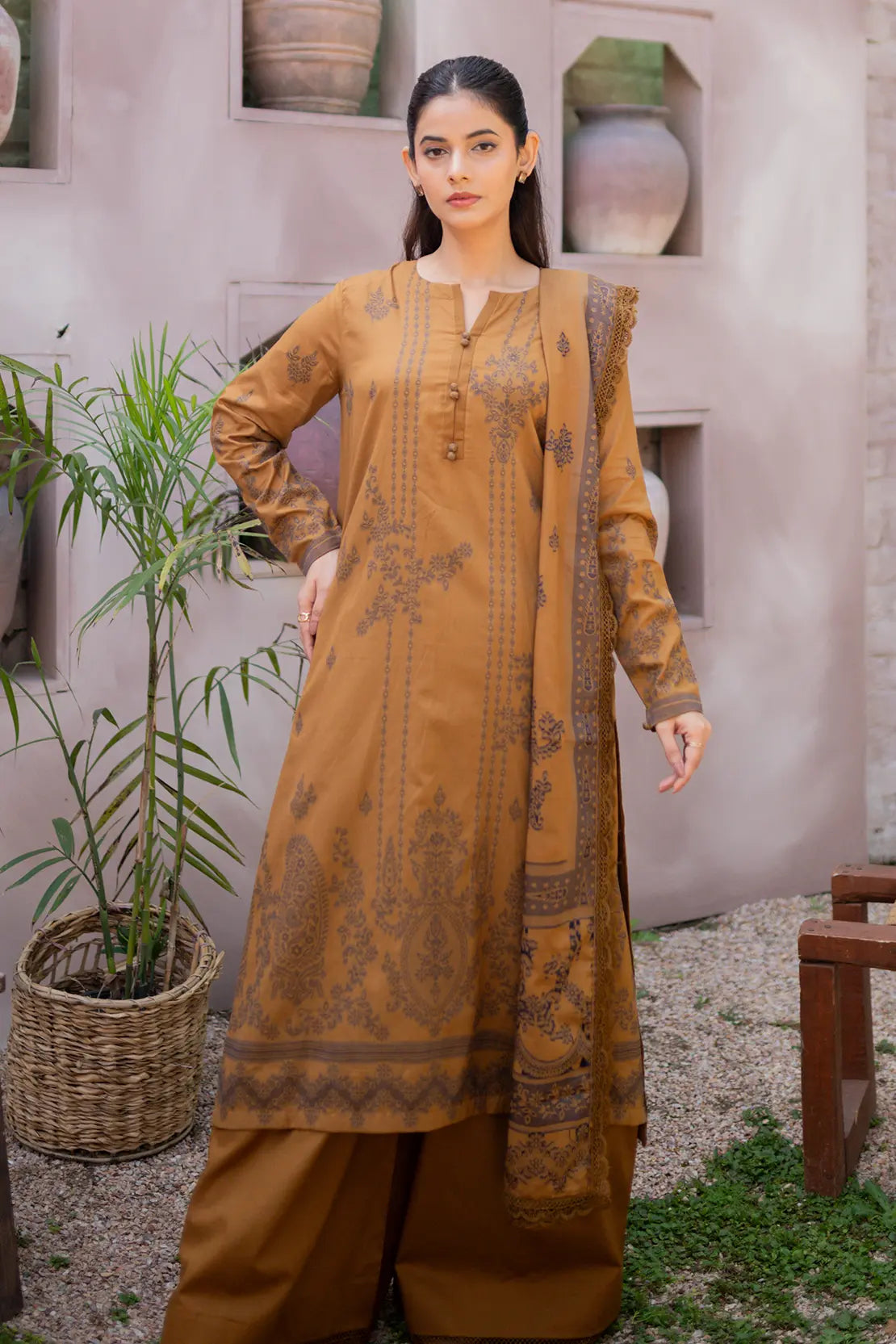 3-Piece  Jacquard Banarsi - 9998