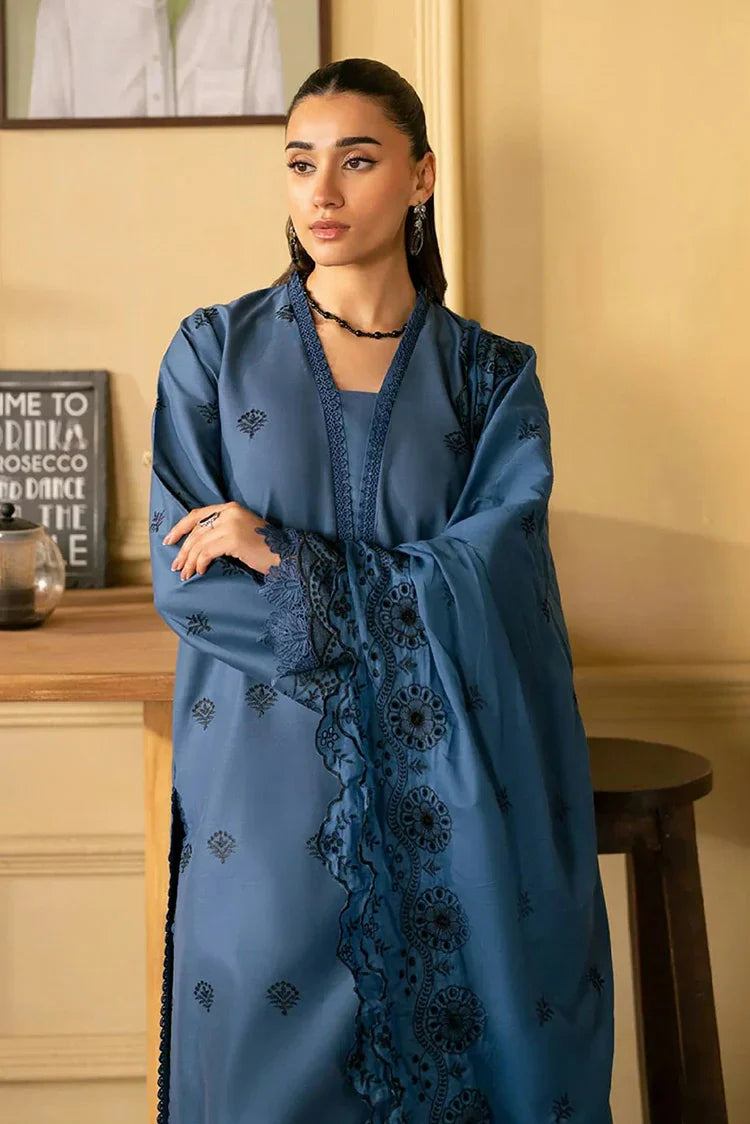 Raj bari | Raha Premium Chikankari - Design 08 - Unstitched
