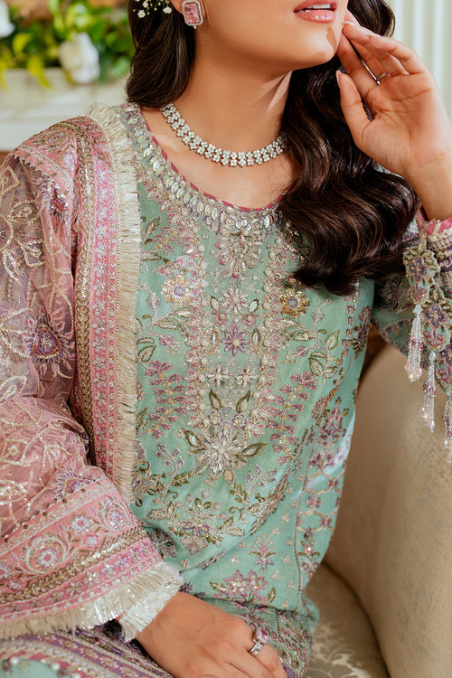 Baroque | Chantelle Embroidered Zari Net | EC-08