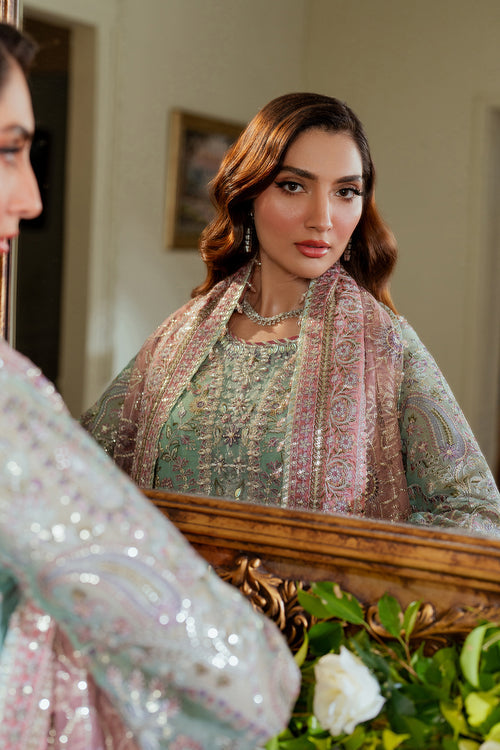 Baroque | Chantelle Embroidered Zari Net | EC-08