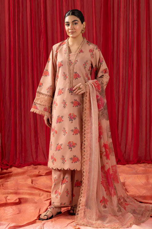 Alizeh | Lawn | CORAL PEACH - 03