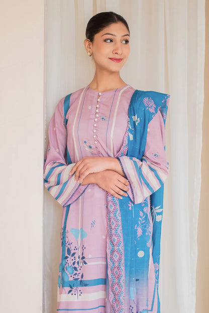3 Piece Digitally printed Lawn - 8185