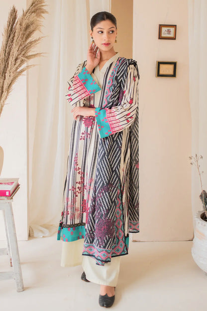 3 Piece Digitally printed Lawn - 8189