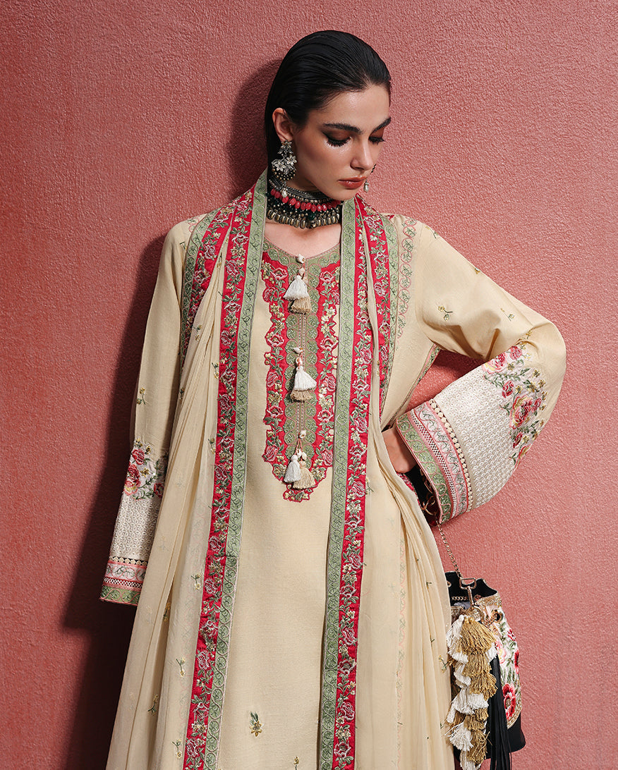 Mushq | Hemline Nuvera Raw Silk Formal | Cardinal Gem