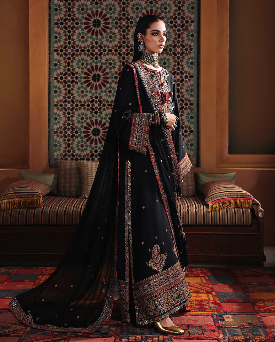 Mushq | Hemline Nuvera Raw Silk Formal | Carmine Jewel