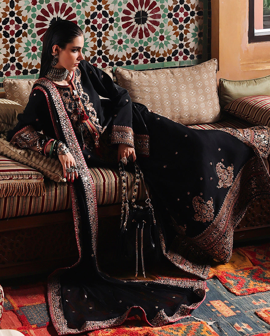 Mushq | Hemline Nuvera Raw Silk Formal | Carmine Jewel