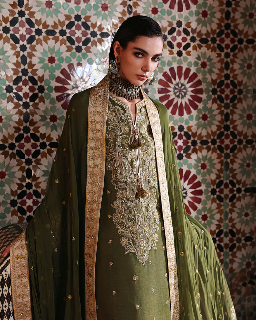 Mushq | Hemline Nuvera Raw Silk Formal | Celestia Crown