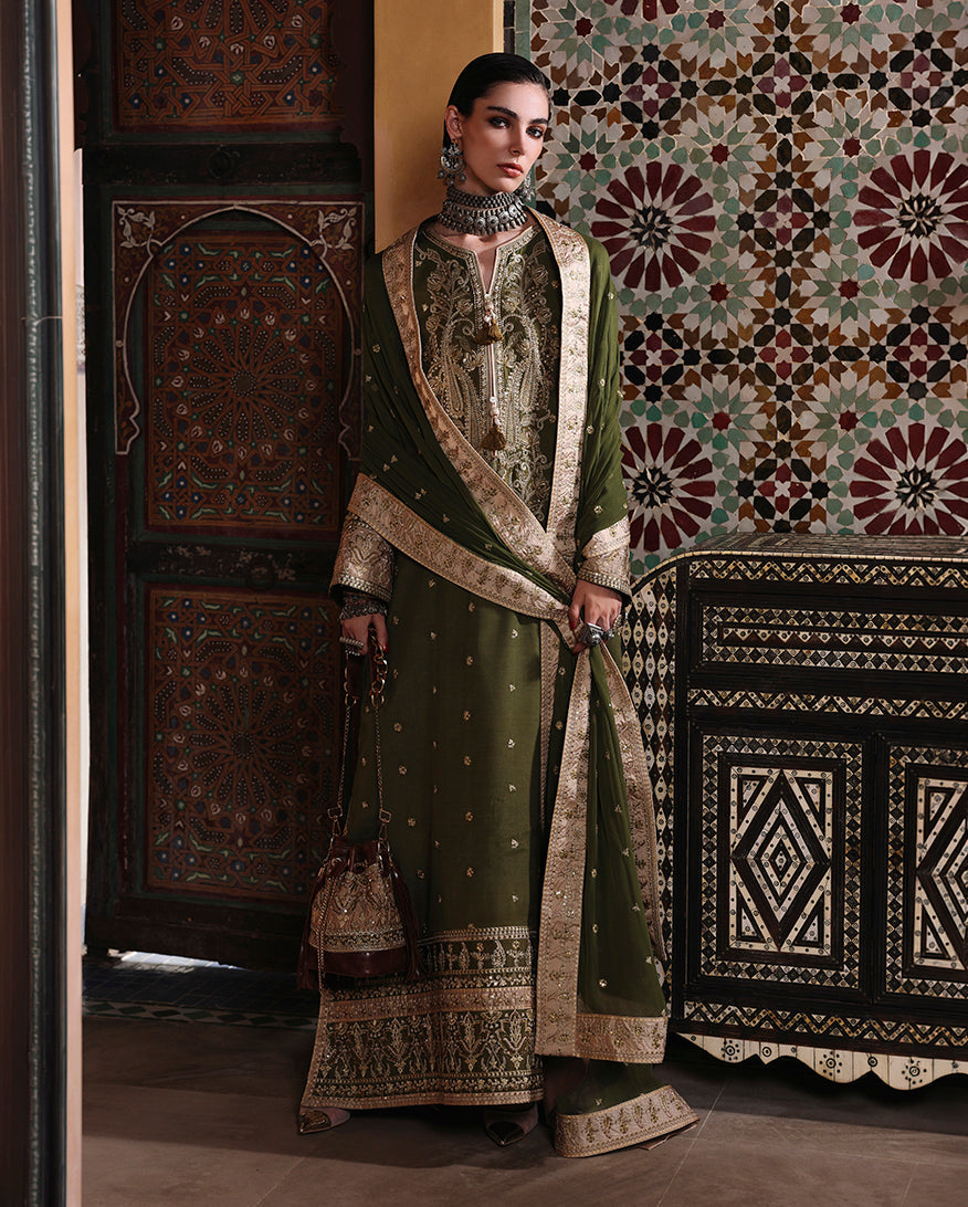 Mushq | Hemline Nuvera Raw Silk Formal | Celestia Crown