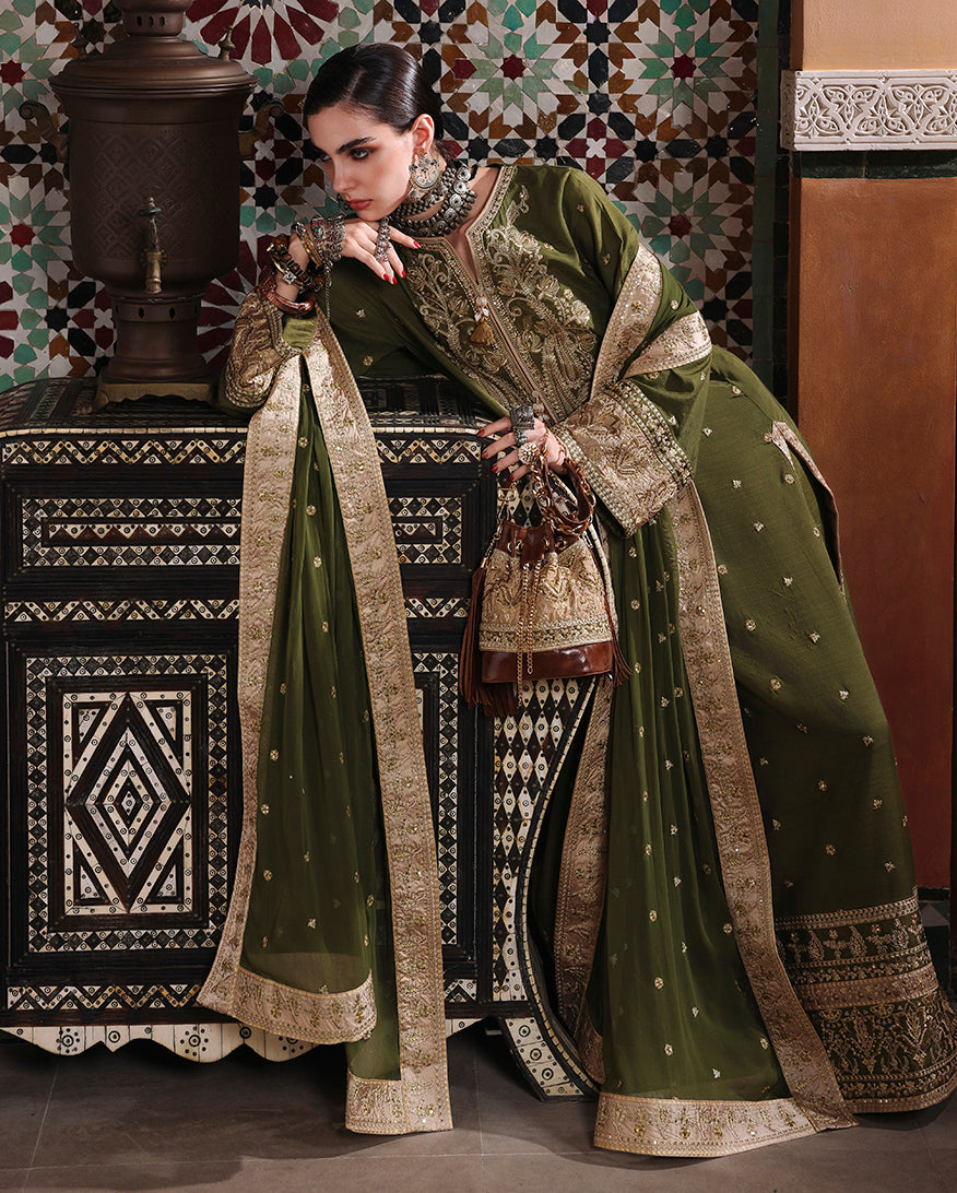 Mushq | Hemline Nuvera Raw Silk Formal | Celestia Crown