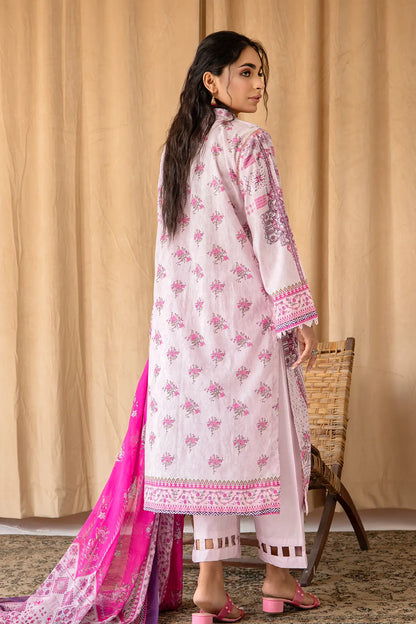 3 Piece - Embroidered Lawn - 8032