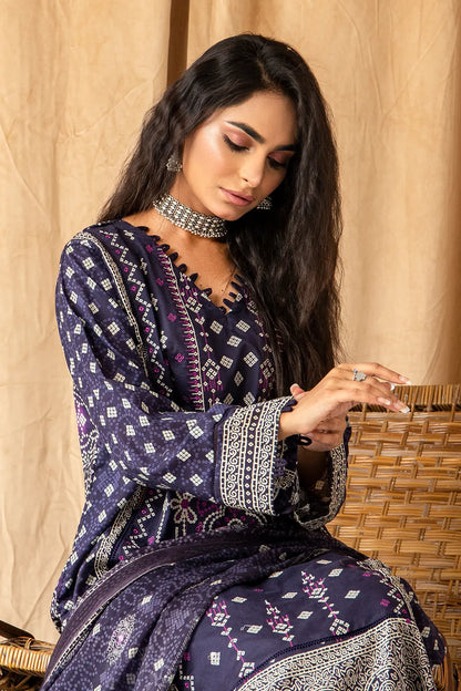3 Piece - Embroidered Lawn - 8039