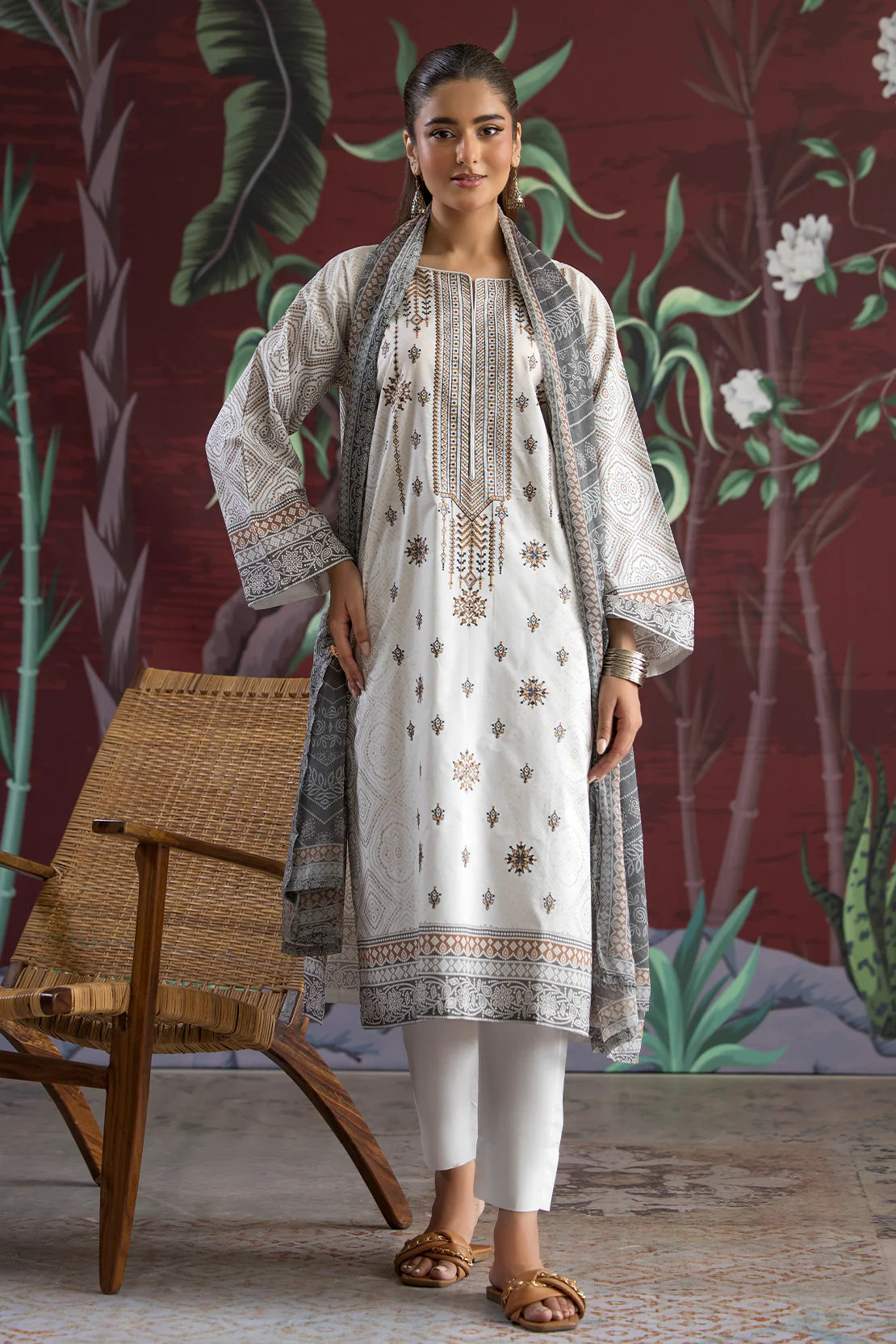 Rashid | Chunri Embroidered Lawn | 531