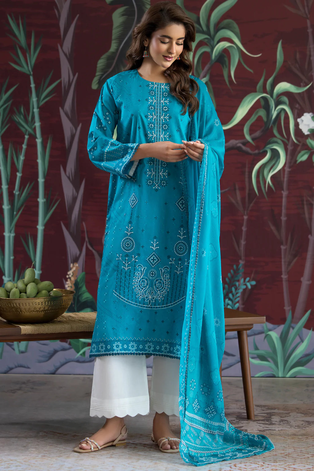Rashid | Chunri Embroidered Lawn | 532