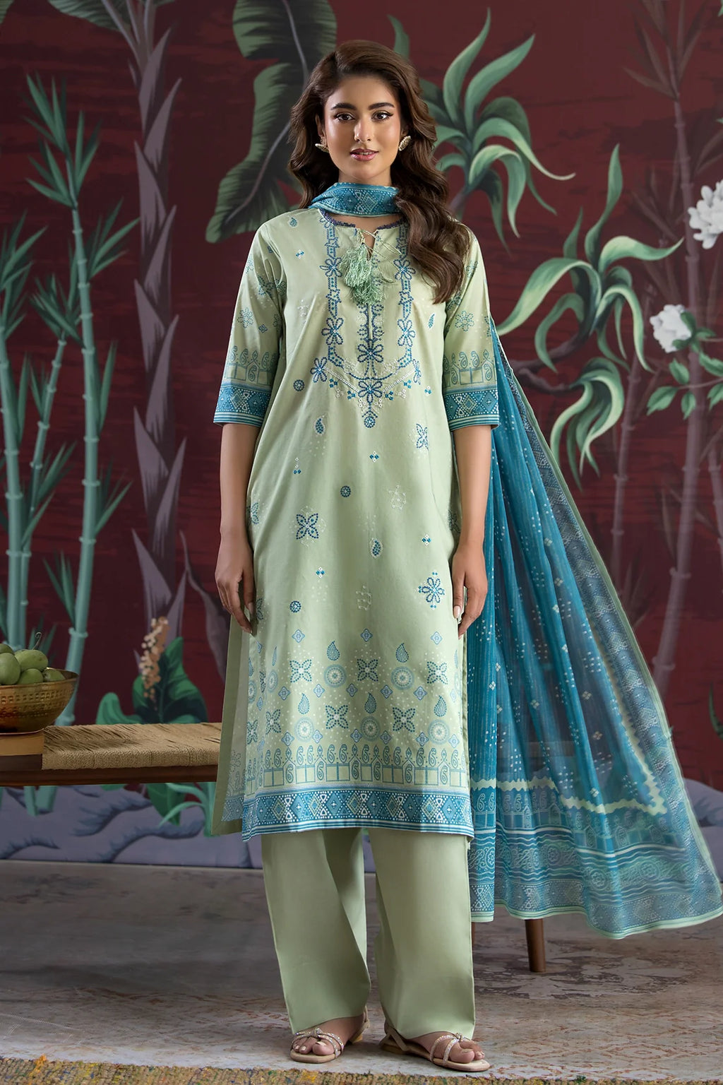 Rashid | Chunri Embroidered Lawn | 534