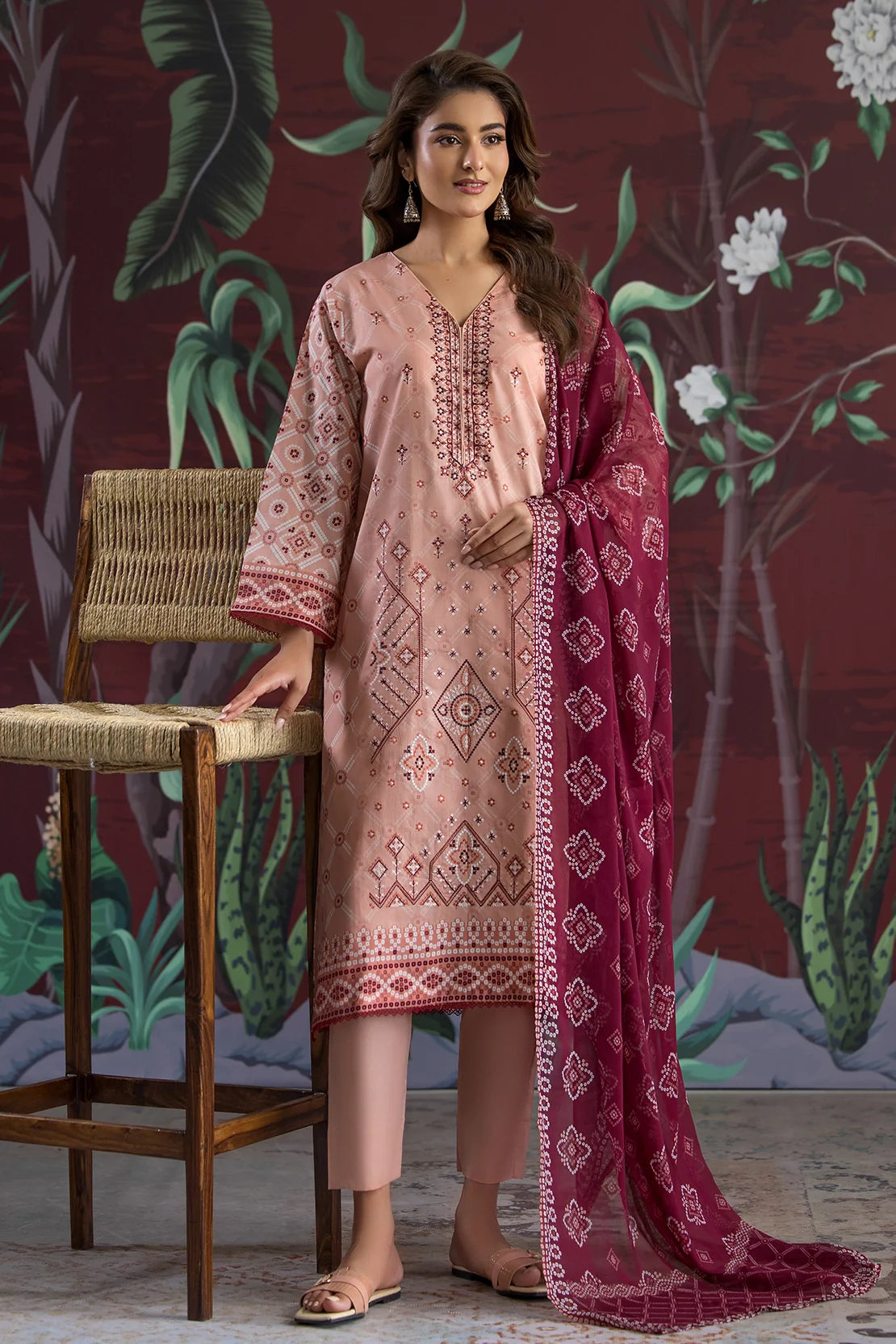 Rashid | Chunri Embroidered Lawn | 535