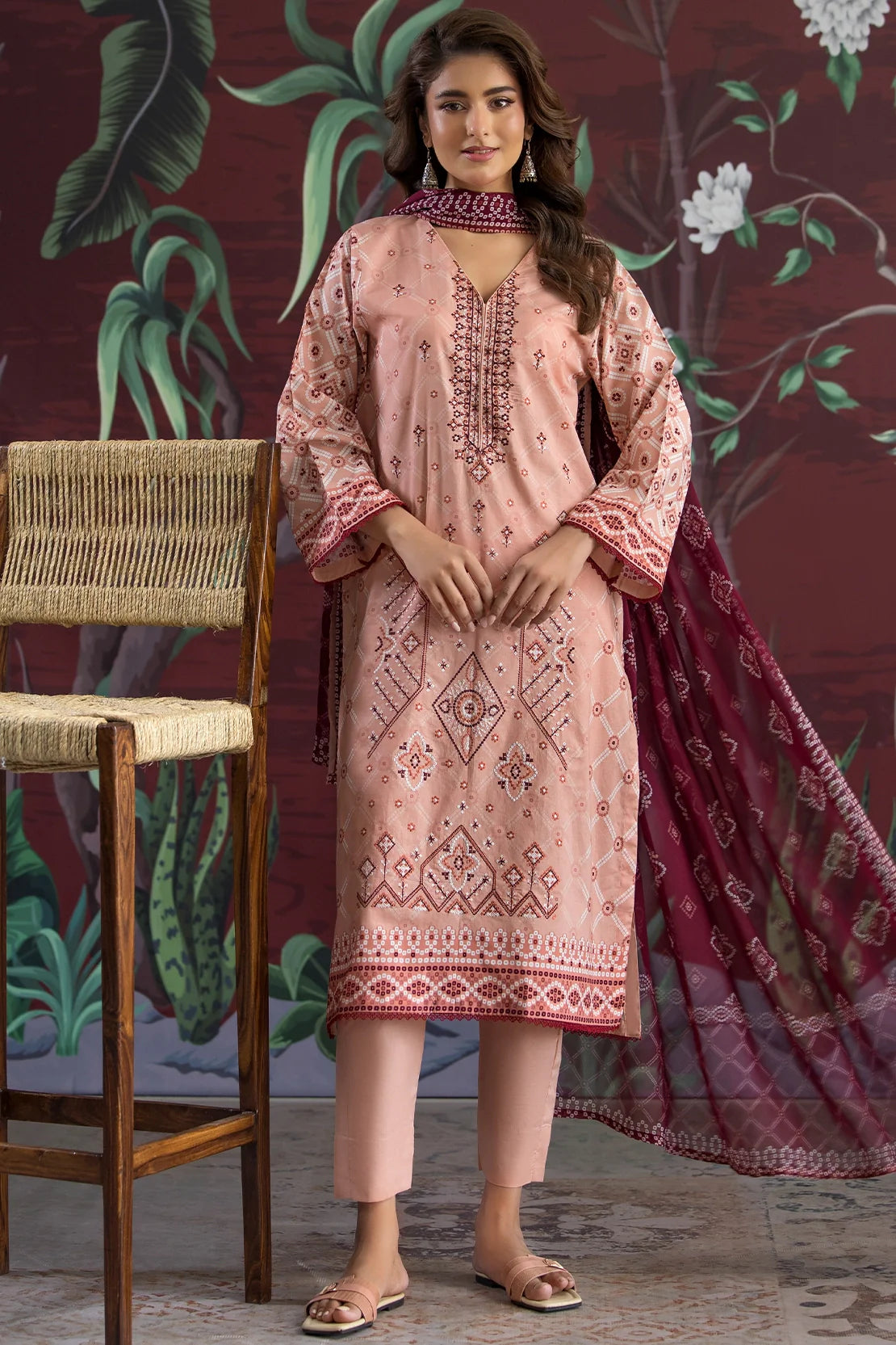 Rashid | Chunri Embroidered Lawn | 535