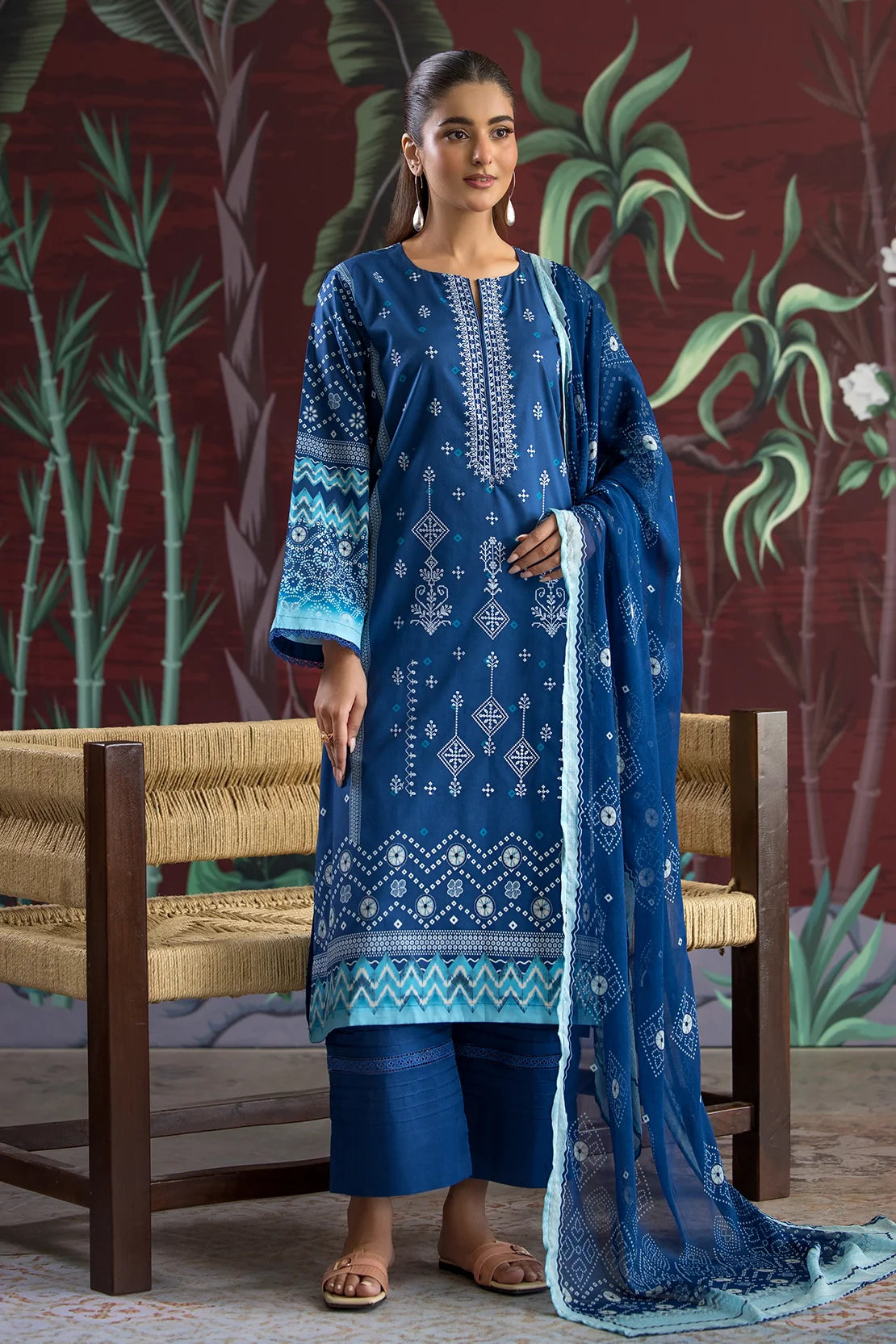 Rashid | Chunri Embroidered Lawn | 536