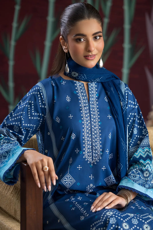 Rashid | Chunri Embroidered Lawn | 536