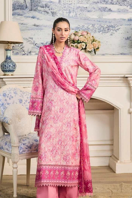 Raj Bari | Raha - 3 pc Premium Chikankari Prints | RBR - 09
