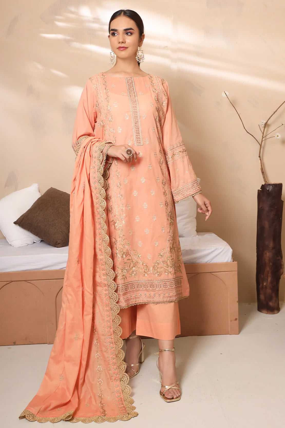 Rashid Textile | Crypto Embroidered Lawn | 7773