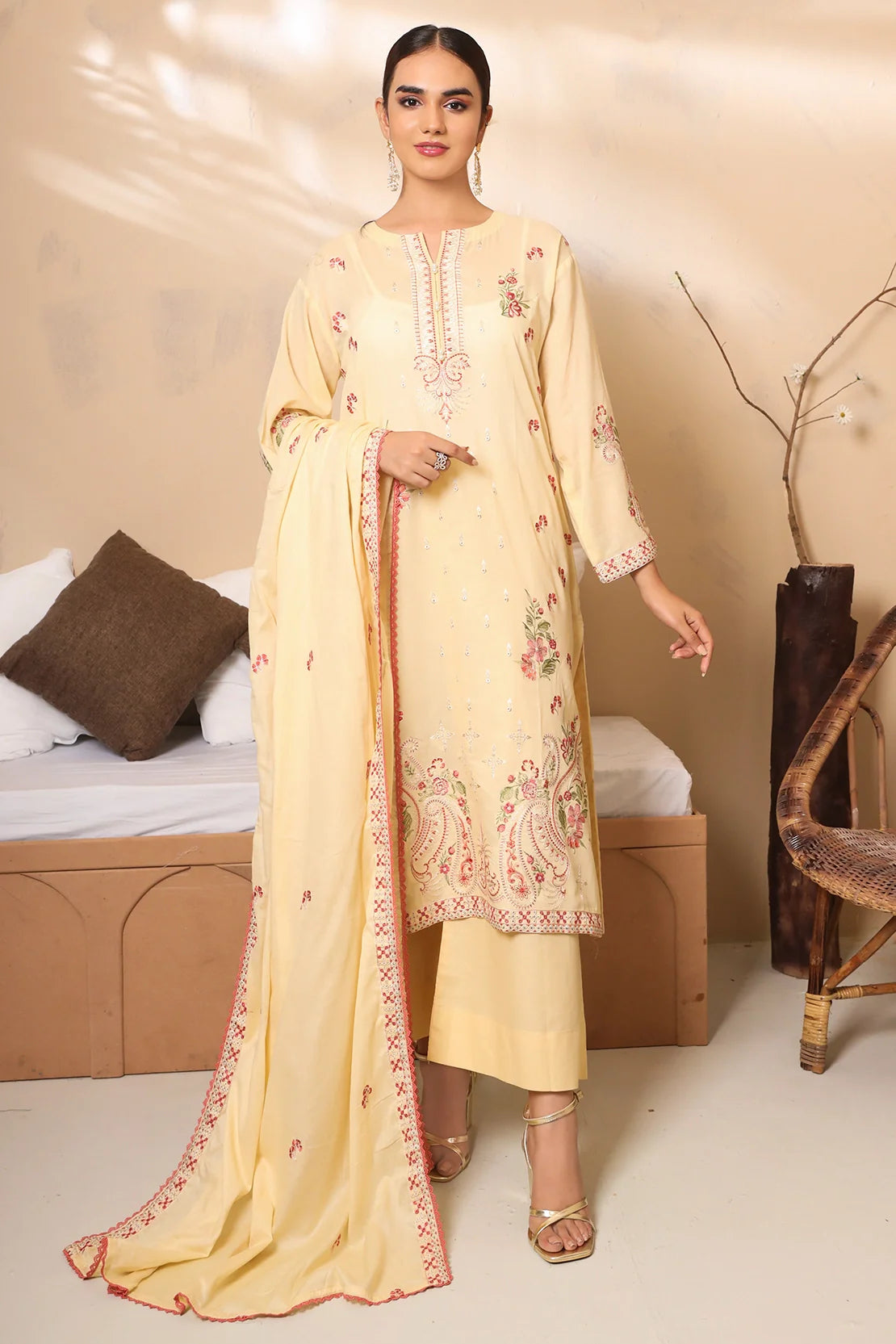 Rashid Textile | Crypto Embroidered Lawn | 7775