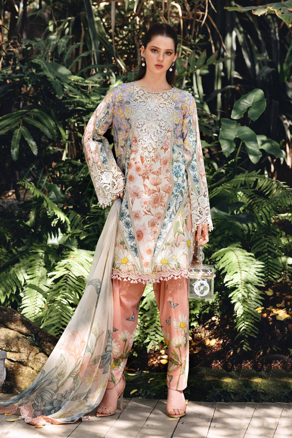 Maria.B | M.prints 3 Piece Embroidered Lawn | MPA-999-02