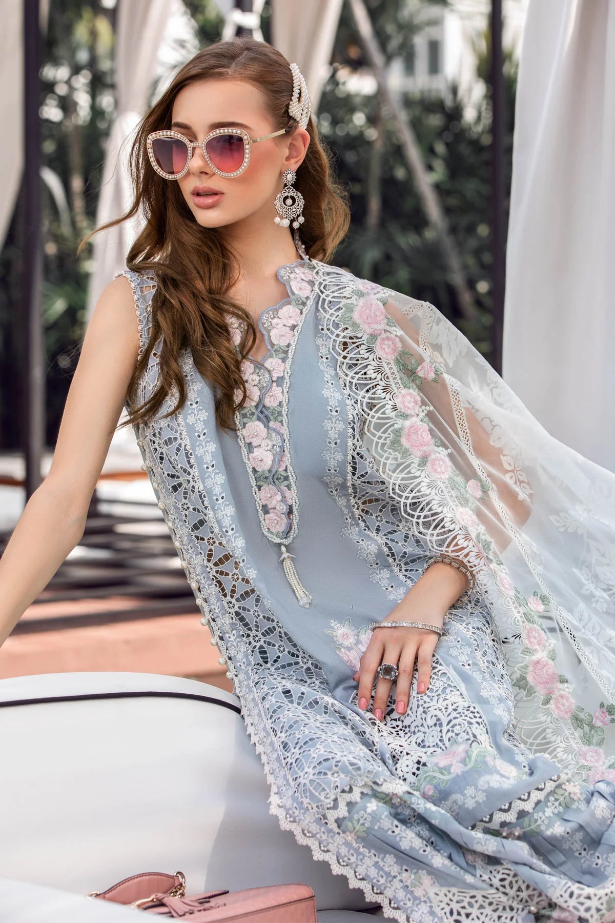 Maria B | Eid Lawn 23 | EL-23-10-Ice Blue